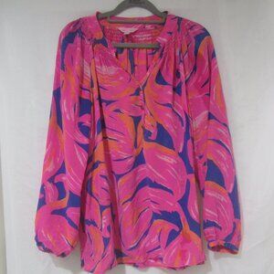 Lilly Pulitzer M Elsa Tunic Shirt Plume Bloom